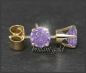 Preview: Ohrstecker 585 Gold Amethyst flieder 4,5,6,7mm